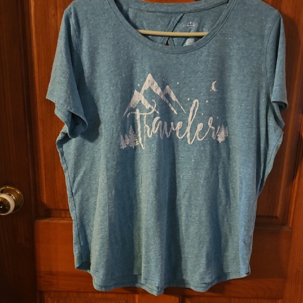 St. John's Bay Heather Blue T-Shirt